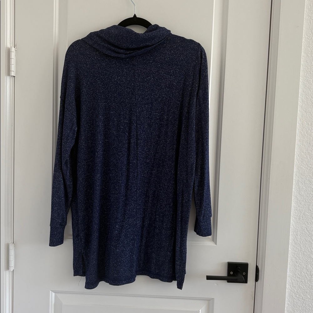 Motherhood Maternity Indigo Cowl Neck Sweater Top - Picture 3 of 3